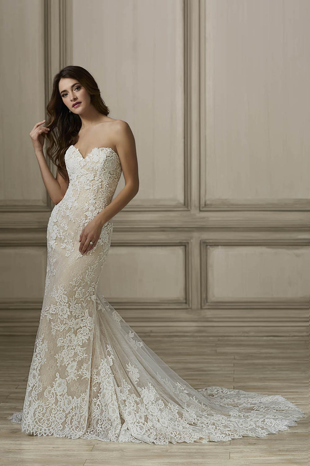 Hayden lace dress by jacqueline bridal